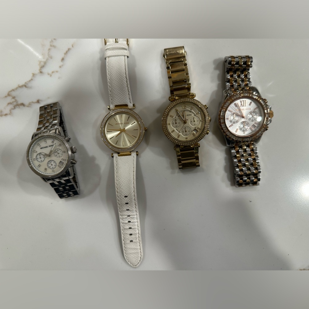 4 beautiful michael kors watches all purchased from Nordstrom